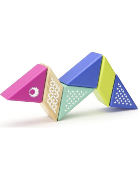 Juego de Bloques Magnéticos Tegu Colibrí 6 Piezas para Viajar