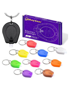 Paquete de 10 Linternas LED Mini RaySoar Multicolor