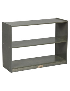 Gabinete de Almacenamiento Móvil ECR4Kids 2 Estantes Gris