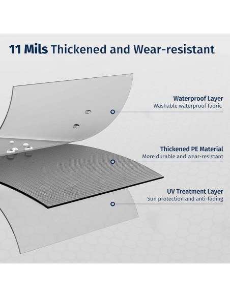 Lona Impermeable EAST OAK 2.37 x 2.37 m para Carpa