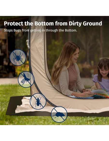 Lona Impermeable EAST OAK 2.37 x 2.37 m para Carpa