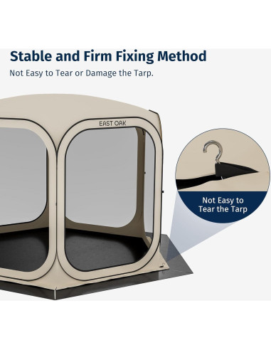 Lona Impermeable EAST OAK 2.37 x 2.37 m para Carpa