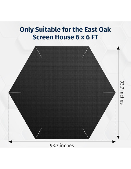 Lona Impermeable EAST OAK 2.37 x 2.37 m para Carpa