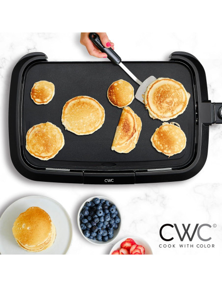 Plancha Eléctrica COOK WITH COLOR 1200W Antiadherente 25.4x40.6cm