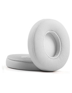 Almohadillas de Reemplazo para Auriculares Beats Solo 2.0/3.0 - Cuero PU Plata Mate