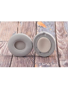 Almohadillas de Reemplazo para Auriculares Beats Solo 2.0/3.0 - Cuero PU Plata Mate 2