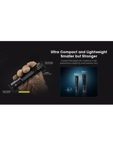 Linterna EDC Nitecore EDC31 3500 Lúmenes Recargable USB-C