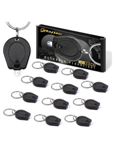 Paquete de 12 Linternas LED RaySoar de Llave Ultra Brillantes