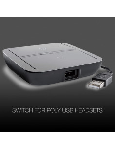 Extensor USB-C Bluetooth GTW Blue Beacon + Hub Poly MDA220 2