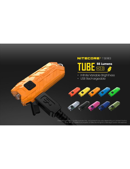 Linterna de Llavero Nitecore Tube V2.0 55 Lúmenes Verde