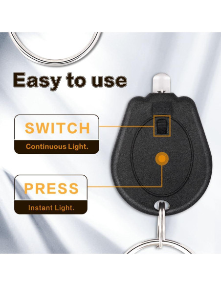 Paquete de 12 Linternas LED RaySoar de Llave Ultra Brillantes