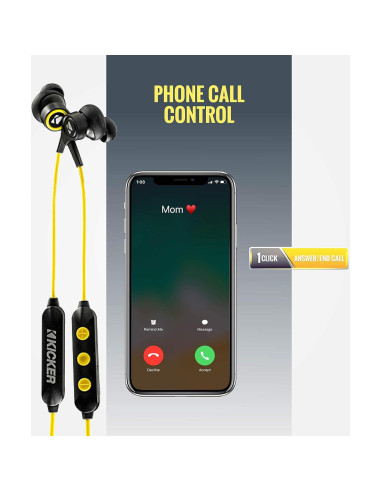 Auriculares Bluetooth Kicker EB200 - 8h Batería, Resistente al Agua