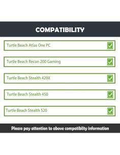 Almohadillas de Reemplazo HTINDUSTRY para Turtle Beach 200/420X/450/520 2
