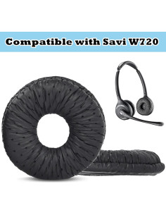 Almohadillas de Reemplazo TaiZiChangQin para Plantronics Savi W720 2