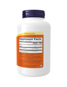 Suplemento NOW Foods Aceite de Linaza 1000 mg Omega-3 120 Cápsulas 2