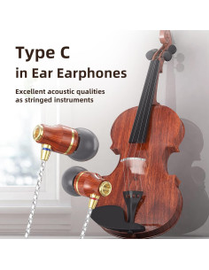 Auriculares KBEAR KW1 USB Tipo C In Ear con Micrófono y Control 2