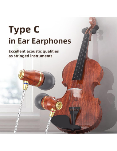 Auriculares KBEAR KW1 USB Tipo C In Ear con Micrófono y Control