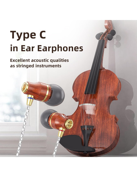 Auriculares KBEAR KW1 USB Tipo C In Ear con Micrófono y Control