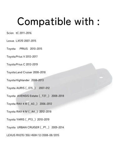 Interruptor de Manija Maletero RuiWen 84840-28040 Compatible Lexus Toyota