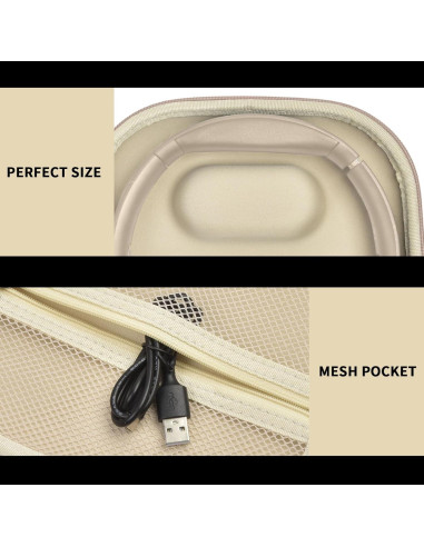 Funda para Auriculares ALKOO Beige para JBL y Sony