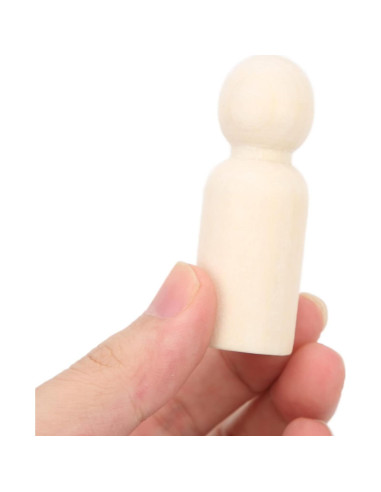 Juego de 10 Muñecos de Madera Pssopp para Manualidades