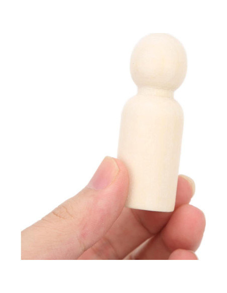 Juego de 10 Muñecos de Madera Pssopp para Manualidades