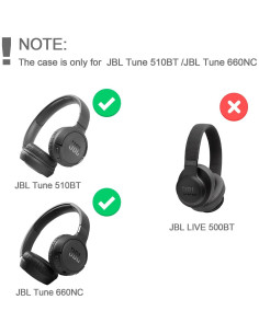 Funda Dura RAIACE para Auriculares JBL Tune 510BT - Gris 2