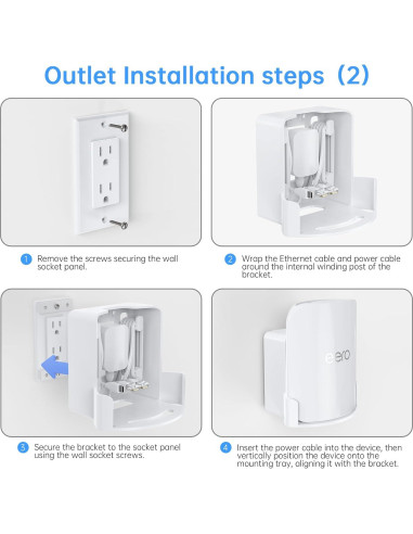 Soporte de Montaje en Pared eero Pro 7 XLTTYWL Blanco