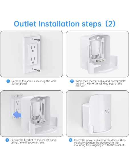 Soporte de Montaje en Pared eero Pro 7 XLTTYWL Blanco
