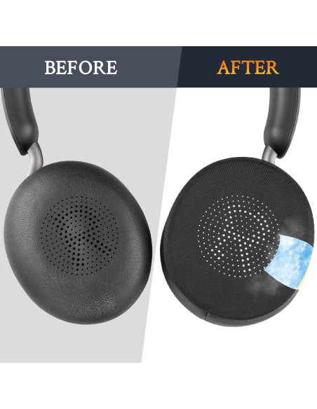 Almohadillas de Gel Refrigerante SOULWIT para Jabra Evolve2 65/40 - Negro