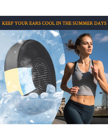 Almohadillas de Gel Refrigerante SOULWIT para Jabra Evolve2 65/40 - Negro