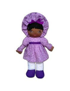Muñeca de trapo Anico Sweetie Mine 38 cm lavanda para niñas