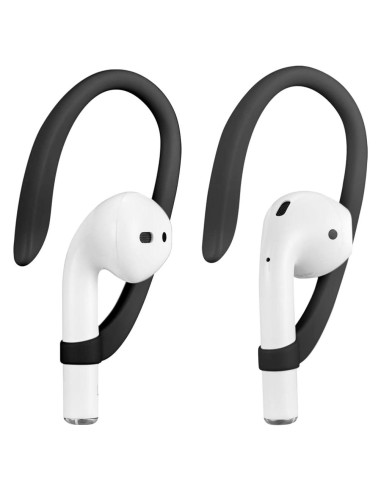 Ganchos Antideslizantes para AirPods - Compatibles con Modelos 1-4 y Pro - Negro
