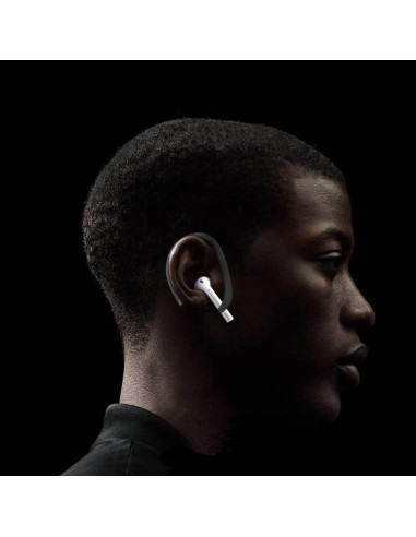 Ganchos Antideslizantes para AirPods - Compatibles con Modelos 1-4 y Pro - Negro
