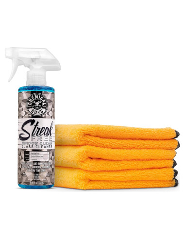 Limpiador de Vidrios Sin Rayas Chemical Guys 473 ml + 3 Toallas