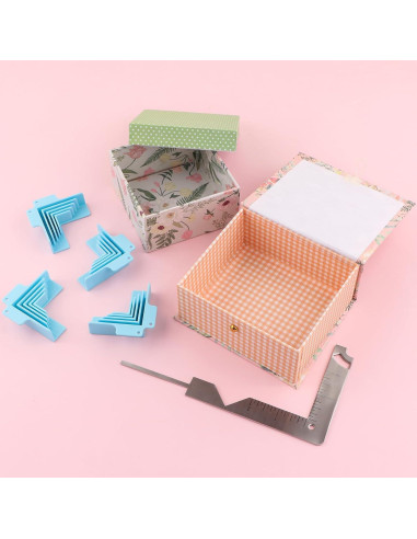 BAOFALI 7 Piezas Abrazaderas de Esquina para Cartón 1-3 mm