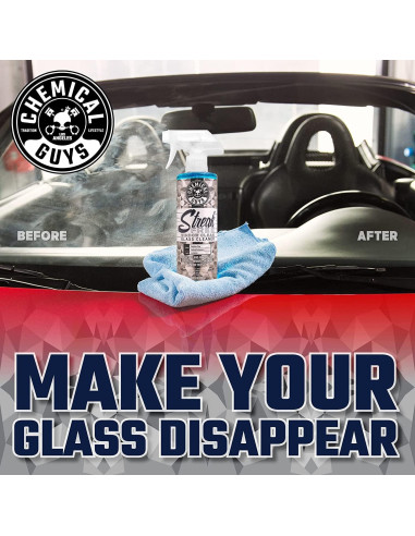 Limpiador de Vidrios Sin Rayas Chemical Guys 473 ml + 3 Toallas