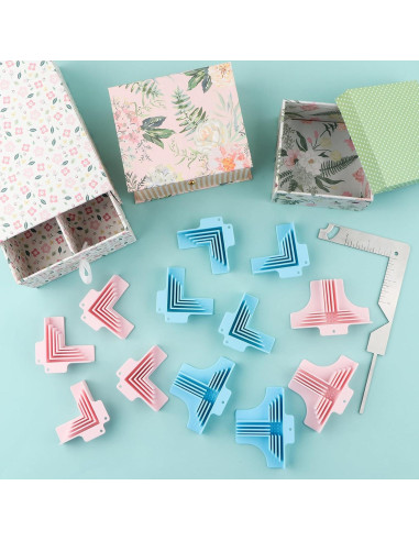 BAOFALI 7 Piezas Abrazaderas de Esquina para Cartón 1-3 mm