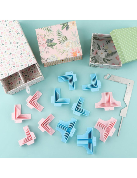 BAOFALI 7 Piezas Abrazaderas de Esquina para Cartón 1-3 mm