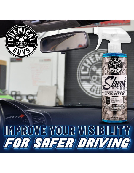 Limpiador de Vidrios Sin Rayas Chemical Guys 473 ml + 3 Toallas