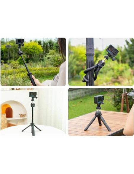 Adaptador de Trípode JJC 1/4"-20 para Cámaras de Acción