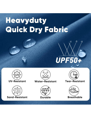 Silla de Playa Plegable Sekey Azul y Gris, Compacta y Ligera