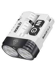 Linterna EDC BORUIT U6 Recargable USB C IP68 1100 mAh