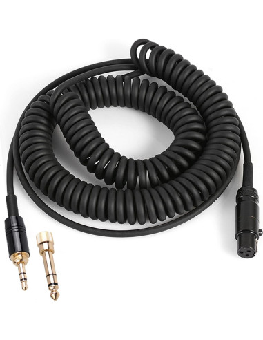 Cable de Audio Enrollado FAAEAL K702 4.5m Mini XLR 3.5mm