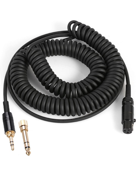 Cable de Audio Enrollado FAAEAL K702 4.5m Mini XLR 3.5mm