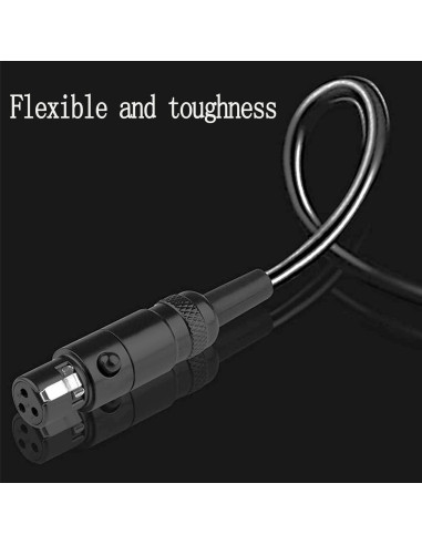 Cable de Audio Enrollado FAAEAL K702 4.5m Mini XLR 3.5mm