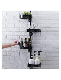 Organizador de Ducha de Esquina Shuang Qing 4 Niveles Ajustable