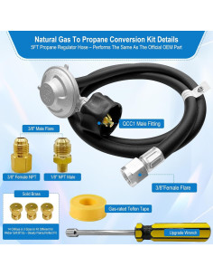 Kit de Conversión Gas Natural a Propano FJXBYWM para Weber 2