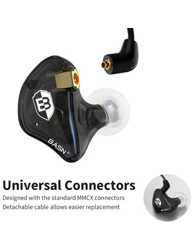 Auriculares Monitores In Ear BASN Bsinger Pro SPE Negro