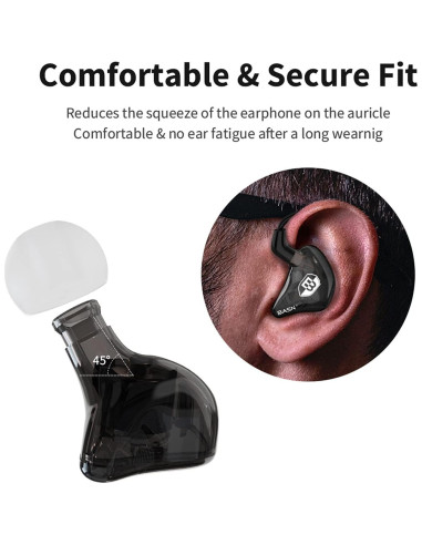 Auriculares Monitores In Ear BASN Bsinger Pro SPE Negro